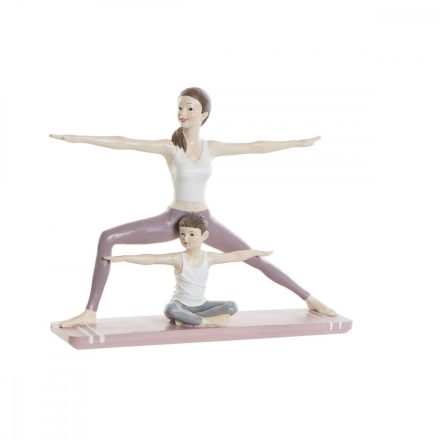 Dekoratív Figura DKD Home Decor 24 x 6,5 x 19,5 cm Scandi Rózsaszín Yoga MOST 21169 HELYETT 12393 Ft-ért!