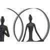 Dekoratív Figura DKD Home Decor 23 x 10 x 27 cm Fekete Barna Yoga (2 egység) MOST 48131 HELYETT 28168 Ft-ért!