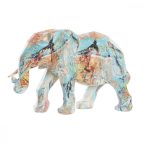   Dekoratív Figura DKD Home Decor Elefánt Gyanta Többszínű (37,5 x 17,5 x 26 cm) MOST 44642 HELYETT 29350 Ft-ért!