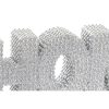 Dekoratív Figura DKD Home Decor Ezüst színű Glitter modern 25,5 x 3 x 8,5 cm (2 egység) MOST 25894 HELYETT 15155 Ft-ért!