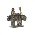   Dekoratív Figura DKD Home Decor Hölgy Réz Gyanta (30,5 x 15,5 x 28,5 cm) MOST 39839 HELYETT 23315 Ft-ért!