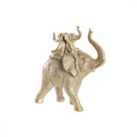   Dekoratív Figura DKD Home Decor 24 x 10 x 25,5 cm Elefánt Aranysàrga Gyarmati MOST 17611 HELYETT 10541 Ft-ért!