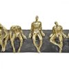 Dekoratív Figura DKD Home Decor Aranysàrga Gyanta Sötét szürke emberek modern (45,3 x 6,8 x 13,7 cm) MOST 42129 HELYETT 24654 Ft-ért!