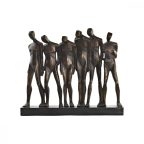   Dekoratív Figura DKD Home Decor Fekete Réz Gyanta emberek modern (40 x 10,5 x 34,5 cm) MOST 56793 HELYETT 42248 Ft-ért!