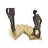 Dekoratív Figura DKD Home Decor Aranysàrga Gyanta Sötét szürke Lépcsőház modern (14 x 14 x 41,5 cm) MOST 49600 HELYETT 29028 Ft-ért!