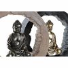 Dekoratív Figura DKD Home Decor Fekete Aranysàrga Buddha Keleti 20,8 x 6 x 18,5 cm (2 egység) MOST 28919 HELYETT 16924 Ft-ért!