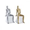 Dekoratív Figura DKD Home Decor 11 x 12 x 28 cm Ezüst színű Fekete Fehér Men (2 egység) MOST 108071 HELYETT 68390 Ft-ért!