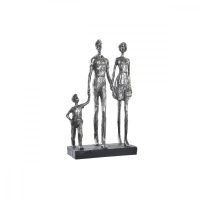   Dekoratív Figura DKD Home Decor Ezüst színű Fekete Gyanta modern Család (26 x 11,5 x 41,5 cm) MOST 50428 HELYETT 29516 Ft-ért!