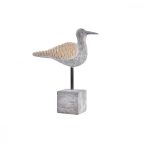   Dekoratív Figura DKD Home Decor Szürke Természetes Madár Mediterrán 23 x 9 x 26,7 cm MOST 18245 HELYETT 10922 Ft-ért!