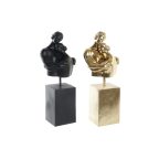   Dekoratív Figura DKD Home Decor Pár Fekete Aranysàrga 15,5 x 13,5 x 37,5 cm (2 egység) MOST 48919 HELYETT 26928 Ft-ért!
