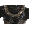 Dekoratív Figura DKD Home Decor Fekete Bézs szín Gyarmati Afrikai Nő 22 x 15 x 37 cm (2 egység) MOST 60606 HELYETT 38354 Ft-ért!