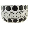 Váza DKD Home Decor Porcelán Fekete Fehér modern Körös 16 x 16 x 18 cm MOST 17874 HELYETT 10459 Ft-ért!