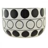 Váza DKD Home Decor Porcelán Fekete Fehér modern Körös 16 x 16 x 18 cm MOST 19367 HELYETT 11335 Ft-ért!