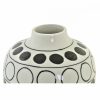 Váza DKD Home Decor Porcelán Fekete Fehér modern Körös 16 x 16 x 18 cm MOST 17874 HELYETT 10459 Ft-ért!