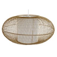   Mennyezeti Lámpa DKD Home Decor Fehér Természetes Bambusz 40 W 83 x 83 x 40 cm MOST 119998 HELYETT 75939 Ft-ért!