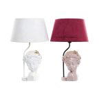   Asztali lámpa DKD Home Decor Piros Gyanta Világos rózsaszín 220 V 50 W 30 x 30 x 49 cm (2 egység) MOST 76910 HELYETT 48672 Ft-ért!