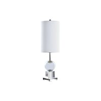   Asztali lámpa DKD Home Decor Kristály Ezüst színű Fém Fehér 25 x 25 x 78 cm 220 V 50 W MOST 88914 HELYETT 56270 Ft-ért!