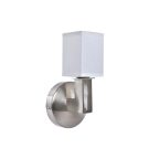  Fali Lámpa DKD Home Decor Ezüst színű Fém Poliészter Fehér 220 V 40 W (12 x 10 x 22 cm) MOST 36173 HELYETT 21174 Ft-ért!