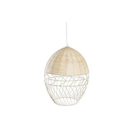 Mennyezeti Lámpa DKD Home Decor Fém Fehér Világos barna Rattan 50 W (30 x 30 x 38 cm) MOST 52972 HELYETT 31004 Ft-ért!