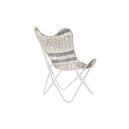 Kerti fotel DKD Home Decor Fehér Szürke 74 x 65 x 90 cm MOST 94088 HELYETT 59544 Ft-ért!