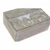 Dekoratív doboz szett DKD Home Decor Elefánt Fehér Mangófa 18 x 13 x 8 cm (2 egység) MOST 16783 HELYETT 10045 Ft-ért!