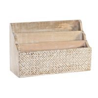   Többcélú rendszerező DKD Home Decor Ágynemű Természetes Mangófa (32 x 13 x 21 cm) MOST 31332 HELYETT 20091 Ft-ért!