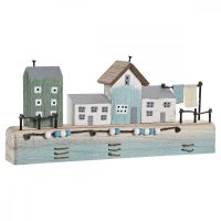   Dekoratív Figura DKD Home Decor Kék 38,5 x 5,8 x 17,2 cm Természetes Dob MOST 19181 HELYETT 11228 Ft-ért!