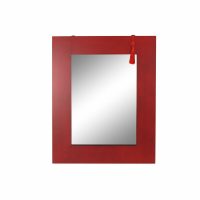   Falitükör DKD Home Decor Tükör Fenyő Piros Fekete MDF (70 x 2 x 90 cm) MOST 106292 HELYETT 62719 Ft-ért!