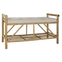   Bárszék DKD Home Decor Természetes Bézs szín Barna Pamut Bambusz (100 x 44 x 55 cm) MOST 120214 HELYETT 89440 Ft-ért!