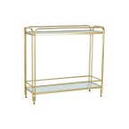   количка за сервиране DKD Home Decor Aranysàrga Fém Kristály 80 x 28 x 81 cm MOST 198075 HELYETT 111796 Ft-ért!