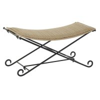   Bárszék DKD Home Decor   Fekete Fém Világos barna Rattan (94 x 49 x 44 cm) MOST 151314 HELYETT 86695 Ft-ért!