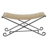 Bárszék DKD Home Decor   Fekete Fém Világos barna Rattan (94 x 49 x 44 cm) MOST 131174 HELYETT 84132 Ft-ért!