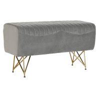   Bárszék DKD Home Decor   90 x 31 x 47 cm Szürke Aranysàrga Fém MOST 88295 HELYETT 64182 Ft-ért!