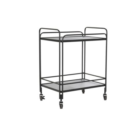 количка за сервиране DKD Home Decor Fekete Fém Kristály 60,5 x 40,5 x 75,5 cm MOST 157548 HELYETT 101048 Ft-ért!