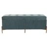Foot-of-bed Bench DKD Home Decor Poliészter MDF Zöld Glamour (115 x 40 x 45 cm) MOST 156101 HELYETT 88770 Ft-ért!