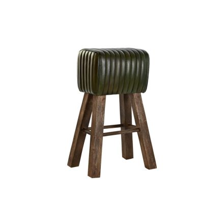Hokedli DKD Home Decor Fa Barna Bőr Zöld (41 x 30 x 79 cm) MOST 116061 HELYETT 73450 Ft-ért!