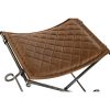 Foot-of-bed Bench DKD Home Decor Fekete Fém Barna Bőr (53 x 45 x 44 cm) MOST 75495 HELYETT 47779 Ft-ért!