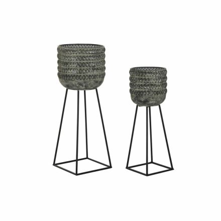 Virágcserepek készlete DKD Home Decor Kopott 32 x 32 x 84 cm Fém (2 egység) MOST 154678 HELYETT 99204 Ft-ért!