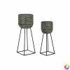 Virágcserepek készlete DKD Home Decor Kopott 32 x 32 x 84 cm Fém (2 egység) MOST 154678 HELYETT 99204 Ft-ért!