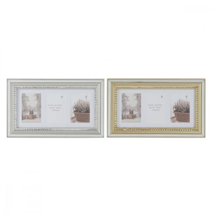 Fényképkeret DKD Home Decor Luxury Aranysàrga Ezüst színű Kristály polisztirén hagyományos 46,5 x 2 x 28,5 cm (2 egység) MOST 24448 HELYETT 14311 Ft-ért!