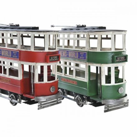 Dekoratív Figura DKD Home Decor Piros Zöld Vonat Vintage 28 x 9 x 20 cm (2 egység) MOST 36637 HELYETT 21446 Ft-ért!
