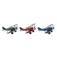   Dekoratív Figura DKD Home Decor Kis repülőgép Vintage 16 x 15 x 6,5 cm (3 Darabok) MOST 21192 HELYETT 12402 Ft-ért!