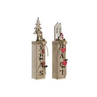   Világító dekoráció DKD Home Decor Karácsony Természetes (6,5 x 7,5 x 36 cm) (2 egység) MOST 14904 HELYETT 8722 Ft-ért!