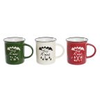  Taza Bögre DKD Home Decor Porcelán Kőedény (330 ml) (3 egység) MOST 6675 HELYETT 3745 Ft-ért!
