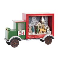   Adventi kalendárium DKD Home Decor Kamion LED Fény Fa MDF (31 x 9 x 20 cm) MOST 13697 HELYETT 8202 Ft-ért!