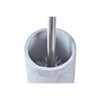 WC-kefe DKD Home Decor Szürke Ezüst színű Rozsdamentes acél Cement Scandi 10 x 10 x 40 cm MOST 9258 HELYETT 5539 Ft-ért!