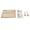 Sajt Deszka DKD Home Decor Bambusz Kőedény 24,5 x 20 x 1,2 cm (4 egység) MOST 10882 HELYETT 6515 Ft-ért!