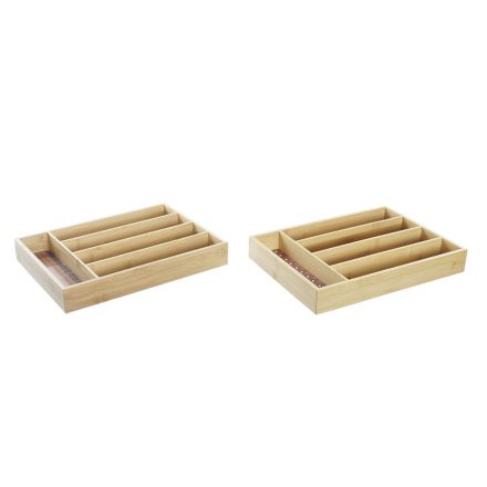 Evőeszköz szervező DKD Home Decor Bambusz Gyarmati Afrikai Férfi 25,5 x 35,5 x 5 cm (2 egység) MOST 17101 HELYETT 10004 Ft-ért!