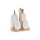 Olaj DKD Home Decor Ecetadagoló Természetes Porcelán Fehér Bambusz (17 x 12,5 x 18 cm) (5 pcs) MOST 9212 HELYETT 5515 Ft-ért!
