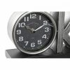 настолен часовник DKD Home Decor 23 x 8 x 15 cm Ezüst színű Fekete Vas (2 egység) MOST 43343 HELYETT 25365 Ft-ért!